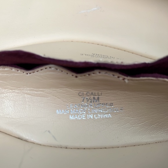 Crown & Ivy Suede Scalloped Flats - Picture 4 of 9